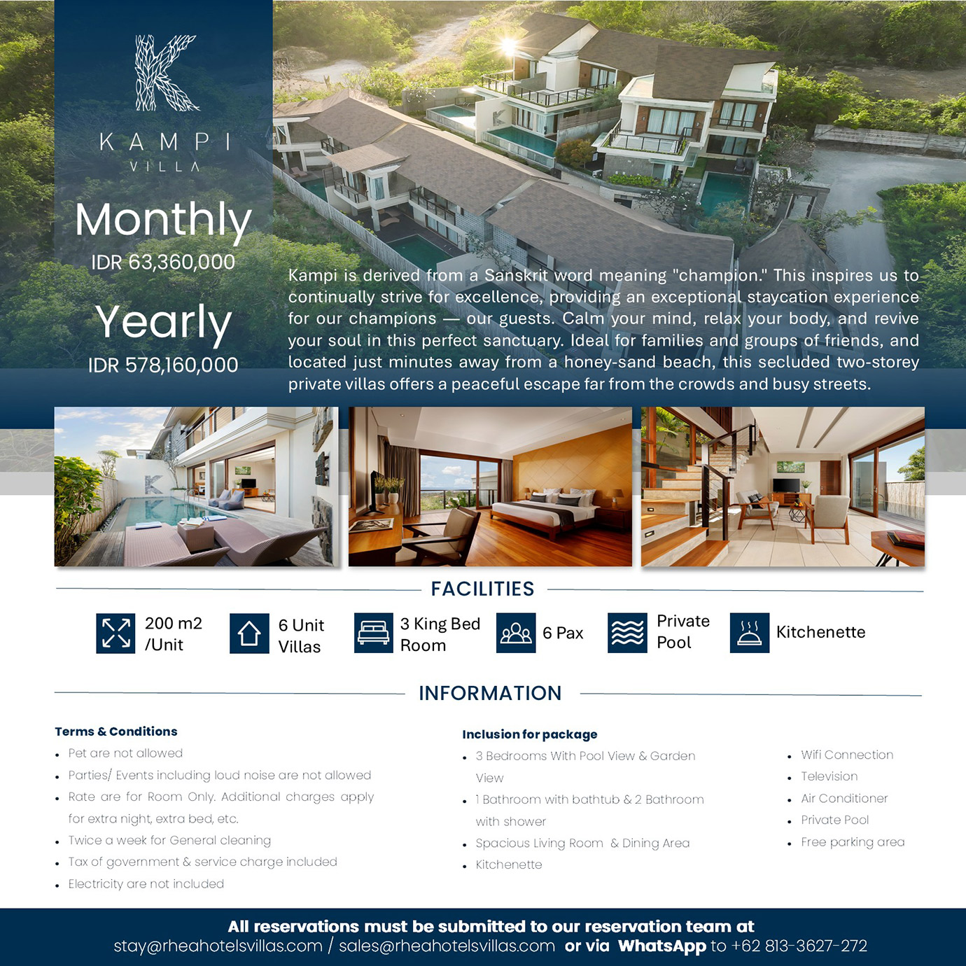 Monthly Yearly Offers Private Villas Nusa Dua Bali - Kampi Villas Monthly Yearly Offers Private Villas Nusa Dua Bali - Kampi Villas